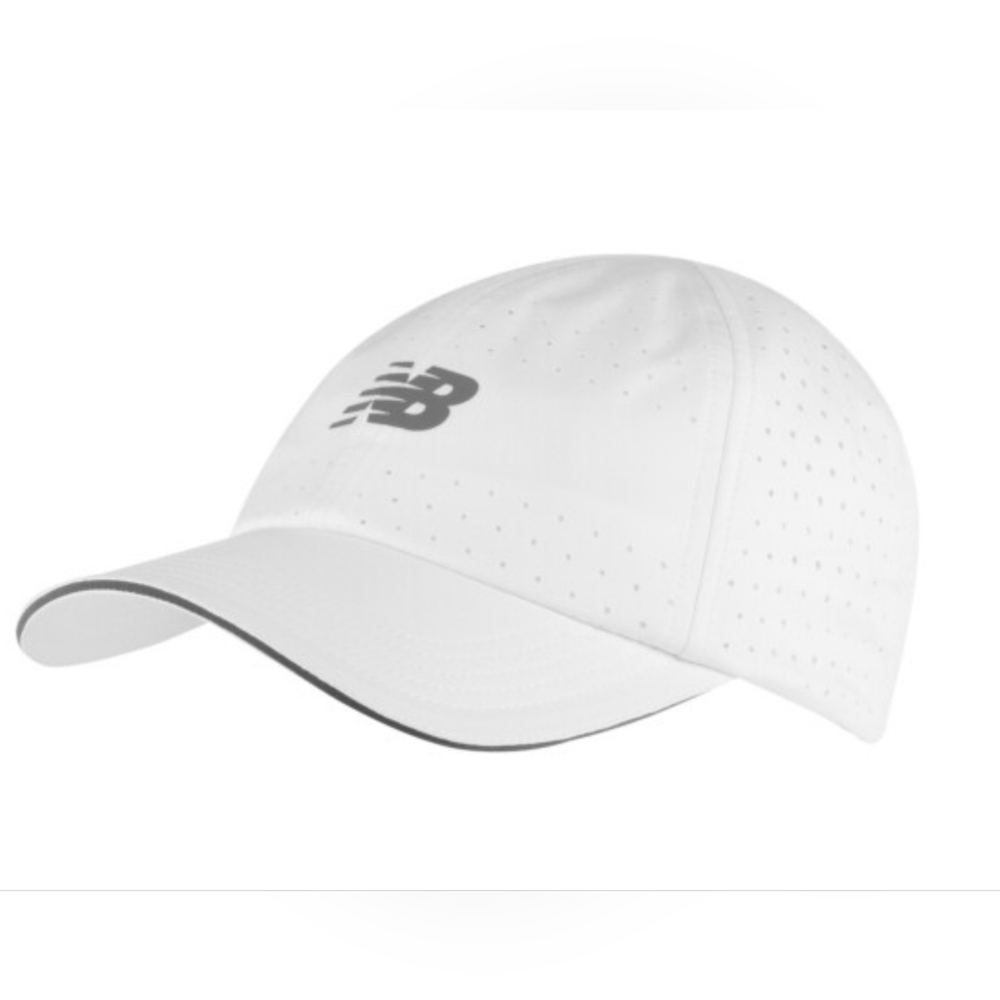 NWT New Balance Women's 6 Panel Pro Run Hat One Size (WHITE) (LAH41002)